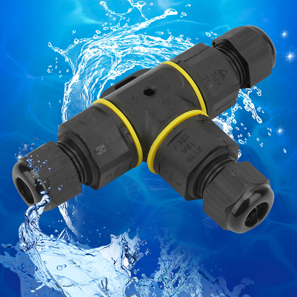 Ip68 Waterproof T Shape 3 Pin Junction Box Underground Cable Sleeve Connector 4991324679408