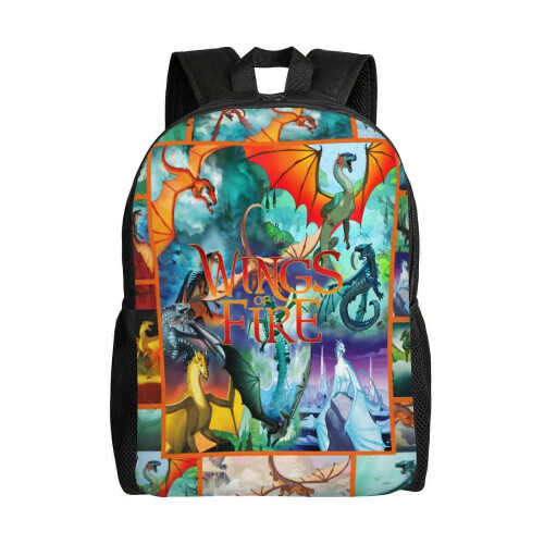 Mochila infantil "Alas de Fuego" resistente al agua, ideal para la