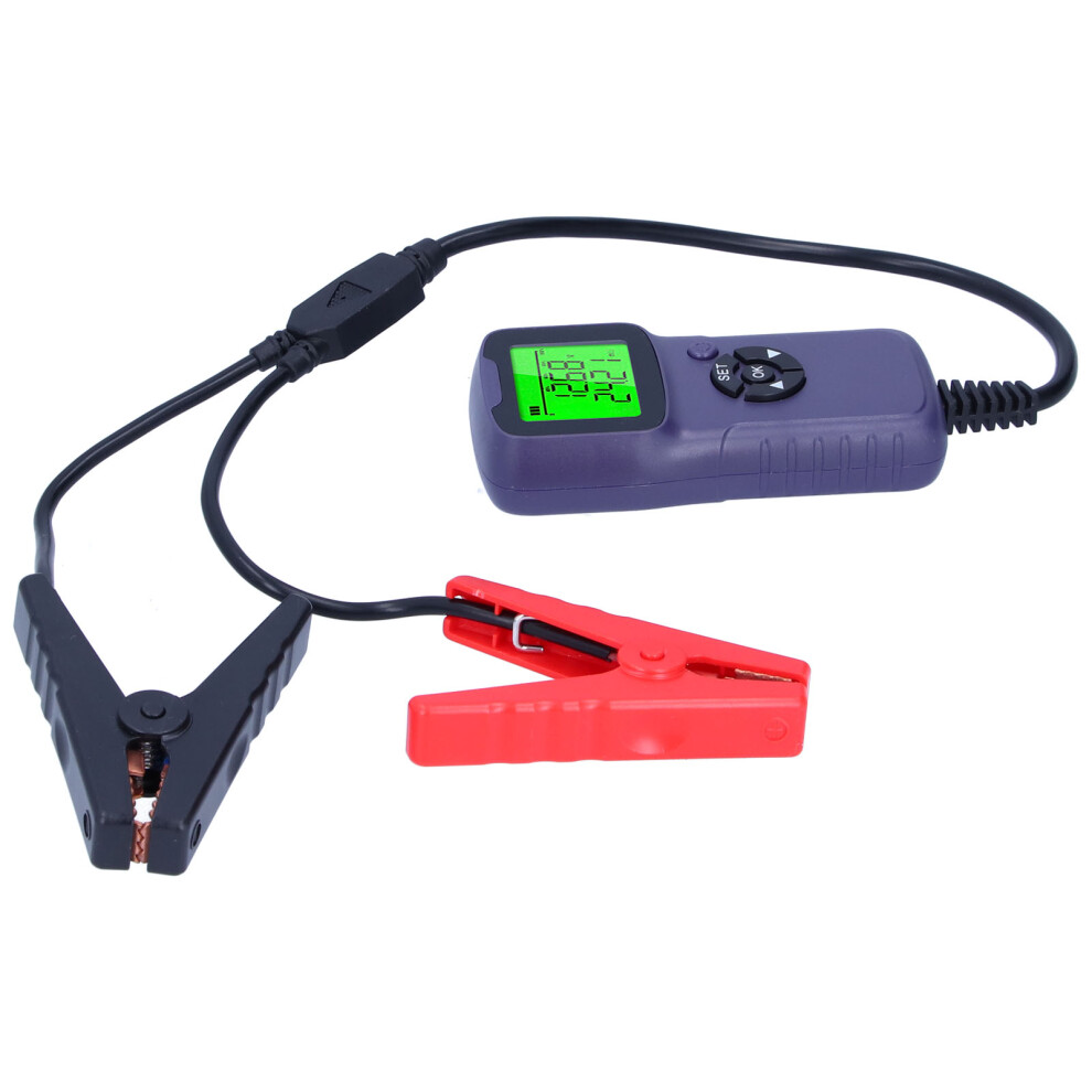 A300 Digital Car Battery Tester Lcd Battery Test Analyzer Auto Test Diagnostic Toolspurple 5021324681930