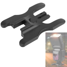 3-in-1 Dual Hot Shoes Flash Lamp Mount Holder Bracket for Sony Nikon Canon Camera