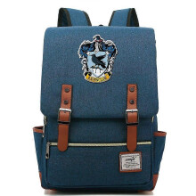 (16 Zoll, dunkelblau) Rucksack mit Aufdruck „Ravenclaw School of Witchcraft and Wizardry“, Rucksack