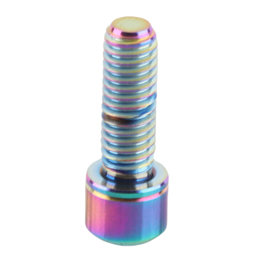 Titanium Alloy Bicycle Tapered Bolt Screw With Washer For Mountain Bike(Colorful/M6x16) 6951324682684