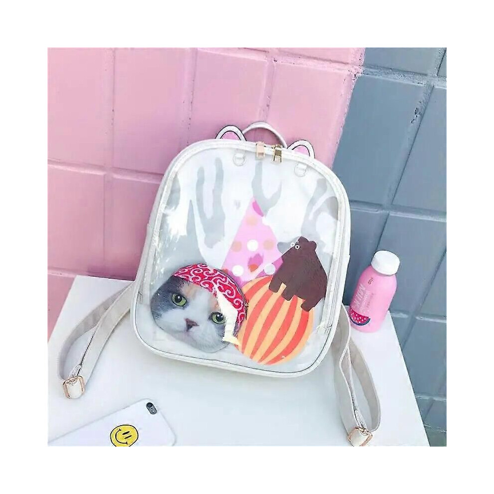 (Type 10) Sacs à dos transparents pour femmes, sacs à dos Harajuku avec nœud papillon, sacs d'école