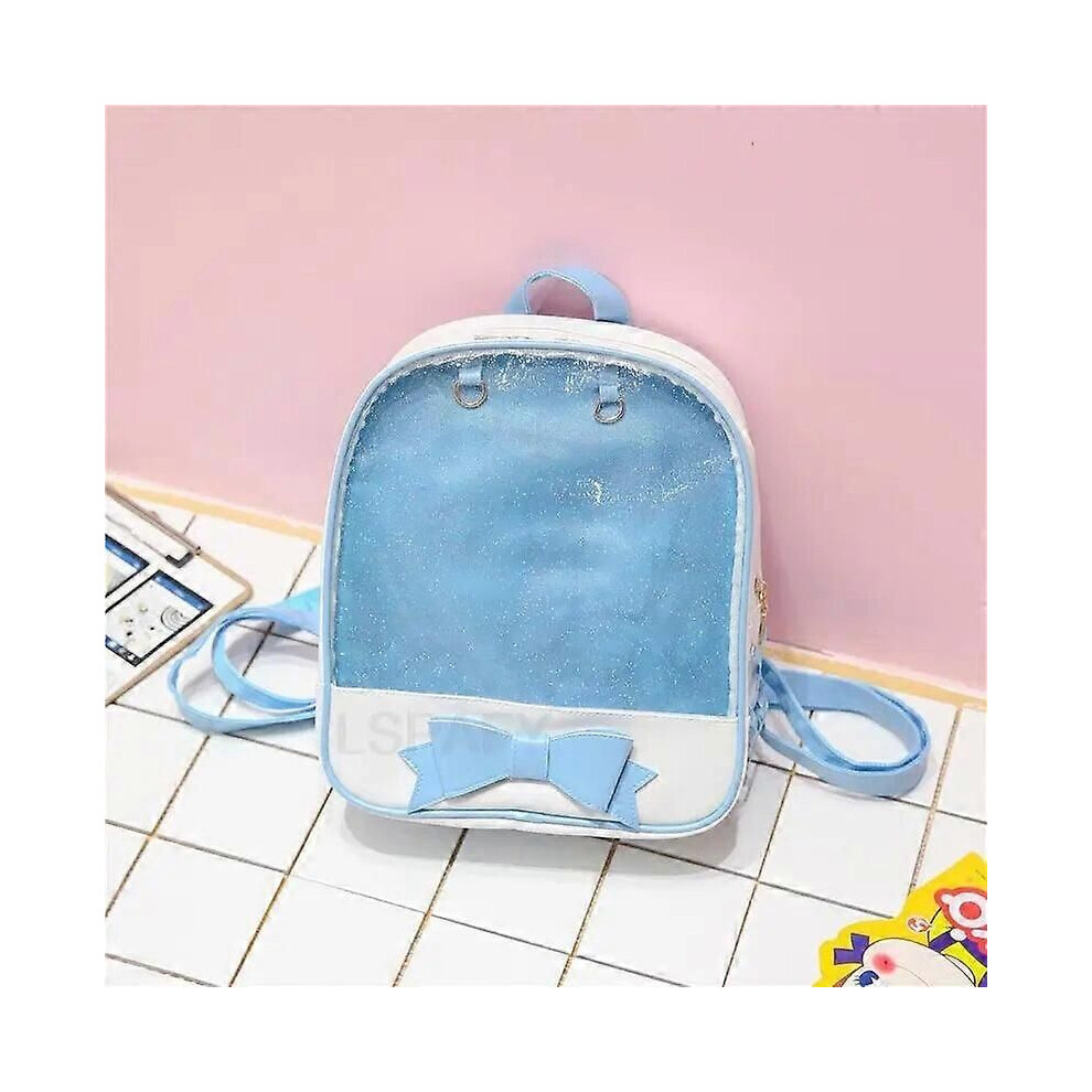 (Type 4) Sacs à dos transparents pour femmes, sacs à dos Harajuku avec nœud papillon, sacs d'école pour