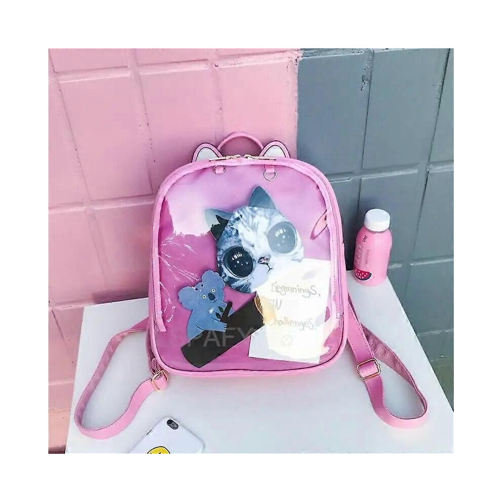 (Type 12) Sacs à dos transparents pour femmes, sacs à dos Harajuku avec nœud papillon, sacs d'école