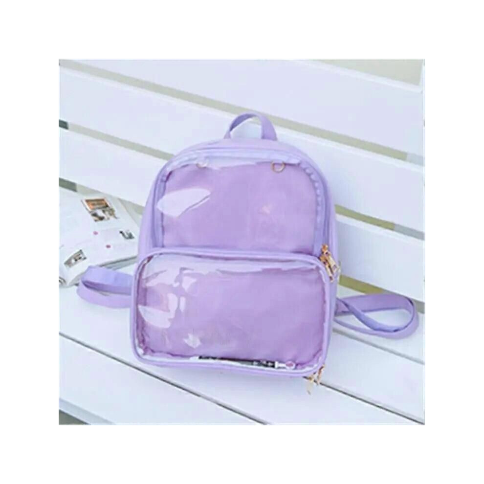 (Type 15) Sacs à dos transparents pour femmes, sacs à dos Harajuku avec nœud papillon, sacs d'école