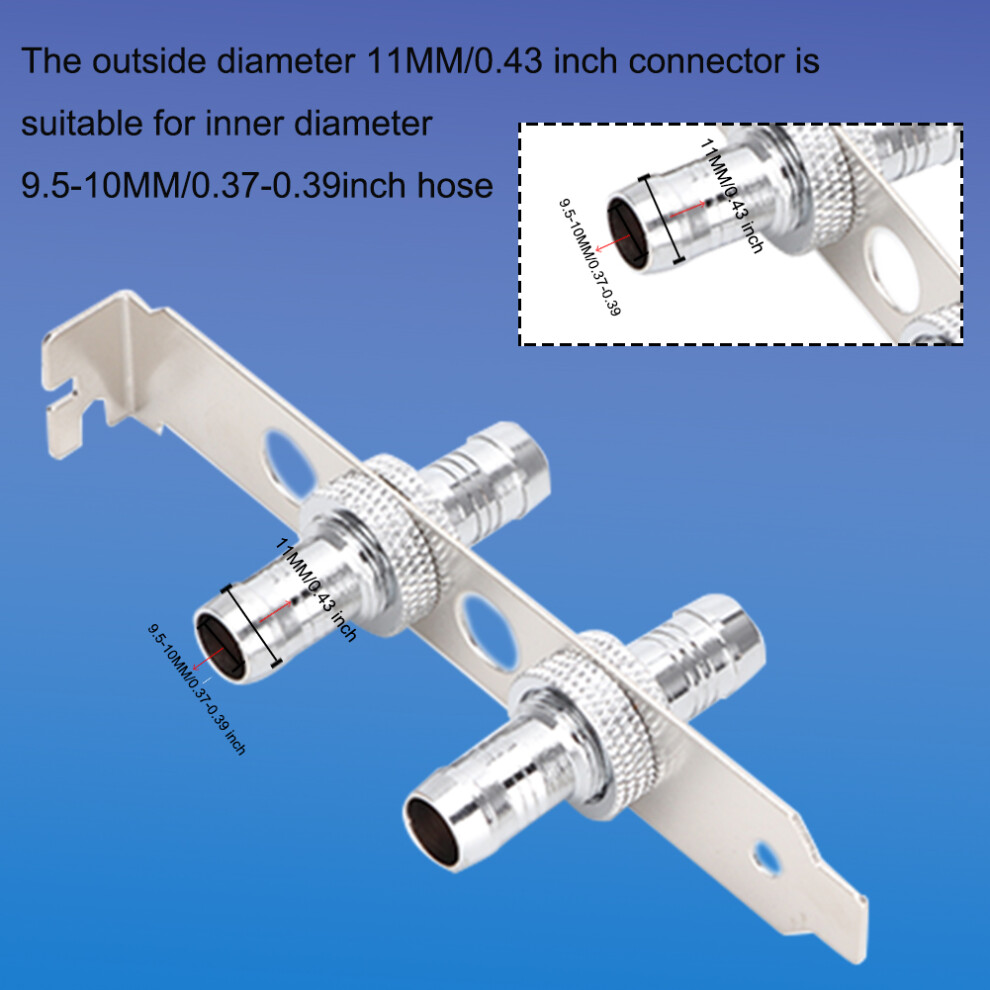 G1/4 Thread Fitting Direct Hose Connection Connector For Computer Water Cooling System(11Mm) 8741324684133