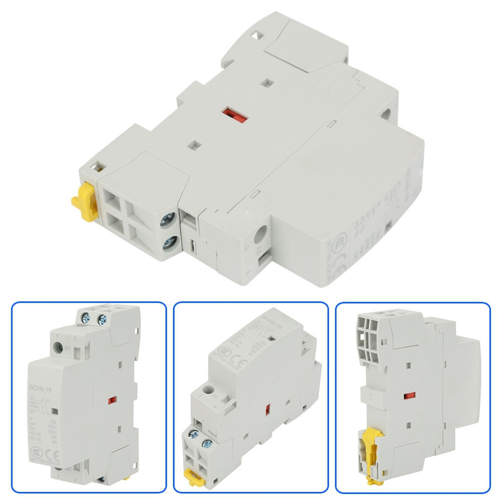 2P 16A 220V/230V 2No 50/60Hz Din Rail Householdâ Ac Contactor 4351324684404