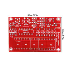 DIY 1Hz‑50MHz Frequency Indicator Crystal Oscillator Tester Module Kit with 5 Digits Digital Tube Display Red
