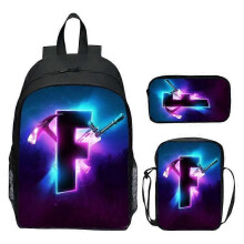 (Nur Rucksack-Khaki) 3 Teile/Sets FORNITE Rucksack 3D-Druck Benutzerdefinierte Schultaschen Für Jungen