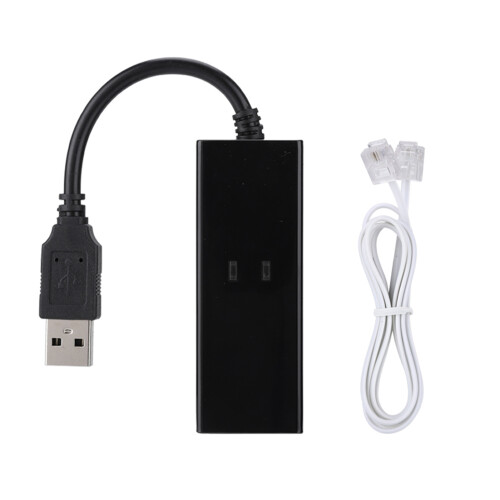 USB 56K External Dial Up Voice Fax Data Modem Fit For Win7 Win8 Win10 XP 1