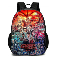(C)Stranger Things Rucksack mit großer Kapazität für Schüler mit 3D-Druck