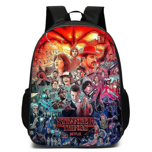 (C)Stranger Things Large Capacity Backpack Students 3d Print School Bag