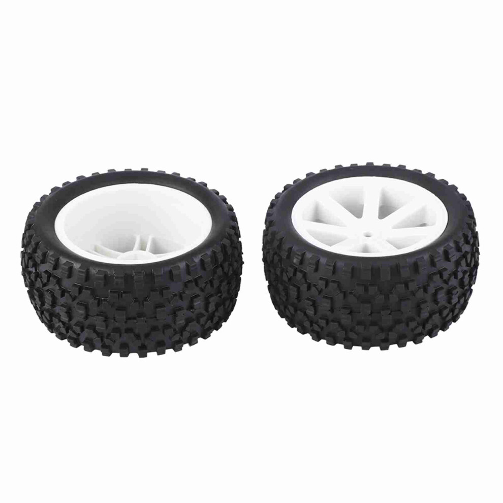 4Pcs 1/10 Rc Truck Rubber Tire Wheel Tyre For Zd Racing Buggy Crawler Car White 9411324688903