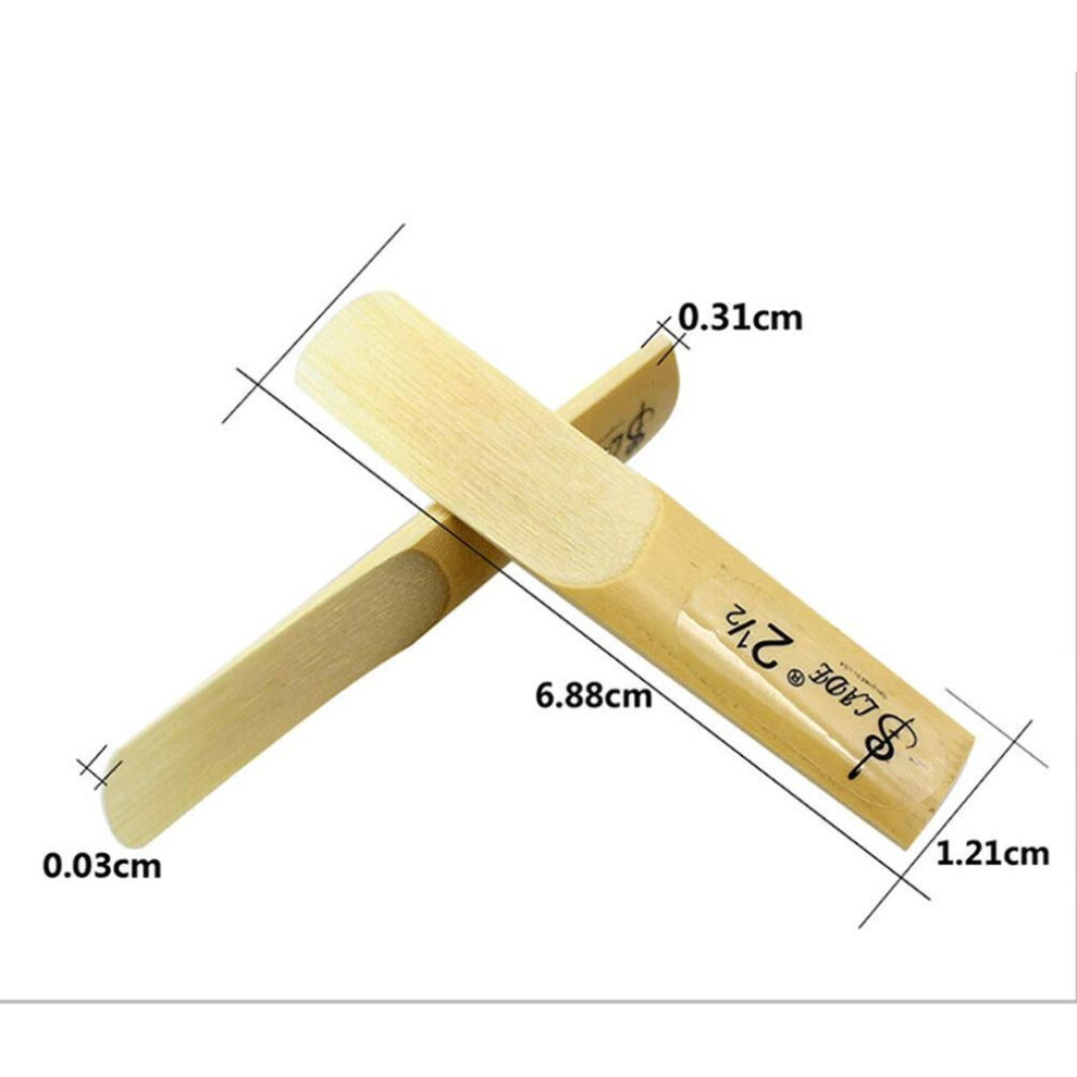 Olive-g 2.5 Reed For Alto Saxophone, Set Of 10, With Storage Case