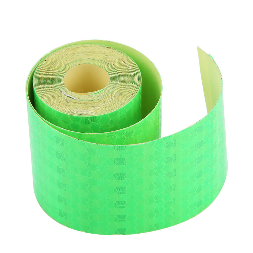 5Cmx3m Safety Adhesive Reflective Tape Roll Sticker For Trailers Cars Bikes Green 4921324690707