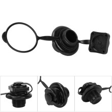23.9mm Black Plastic Inflatable Fishing Boat Replacement Air Valve