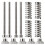 5pcs/Set M3 Thread Screws Nuts Leveling Spring Knob Components Hex Stainless Steel 3D Printer 2