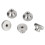 5pcs/Set M3 Thread Screws Nuts Leveling Spring Knob Components Hex Stainless Steel 3D Printer 7