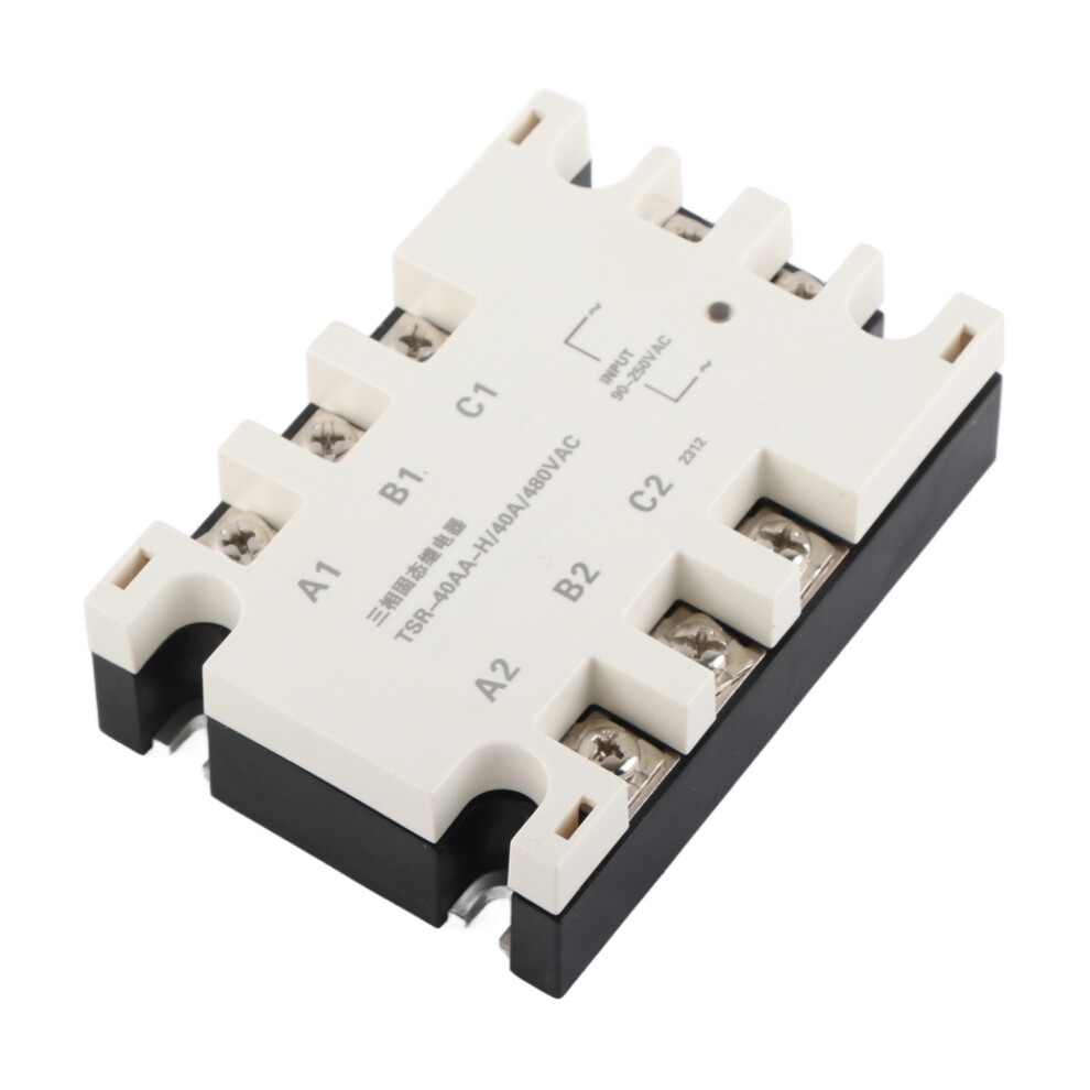 3 Phase 40A Ac Ac Solid State Relay Ssr Input 90Â250Vac Load 24Â480Vac Tsrâ40Aa H 4371324691943