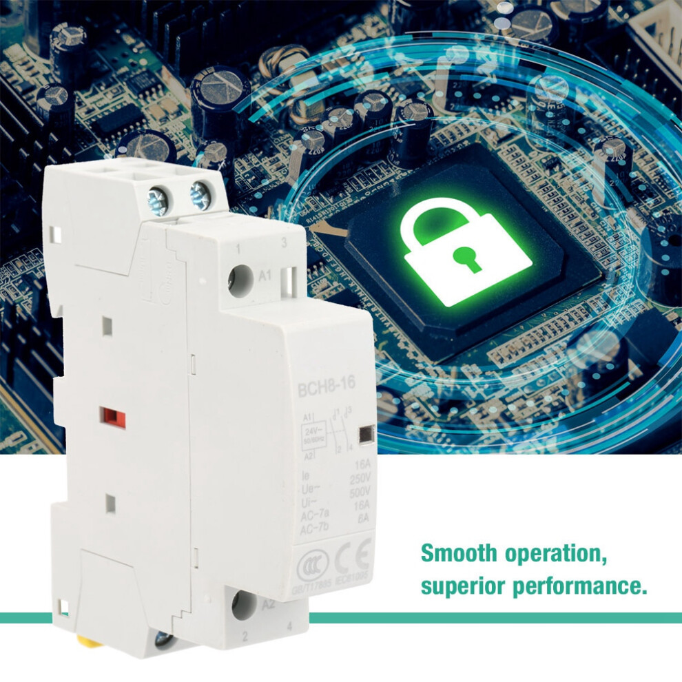 2P 16A 24V 1No 1Nc 50/60Hz Din Rail Householdâ Ac Contactor 7891324693299