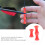 Silicone Archery Bowstring Finger Protector Tabs Guard for Recurve and Compound Bow Red 3