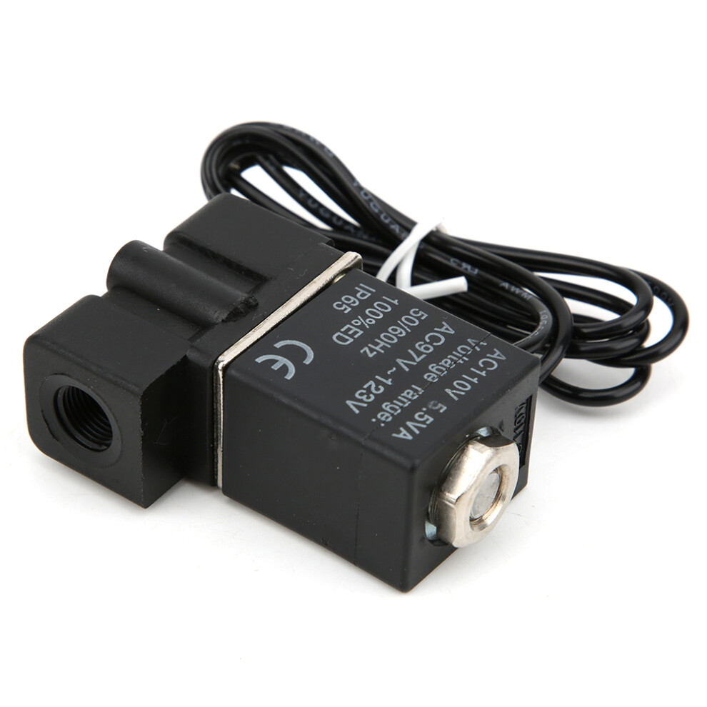 Fast Response Plastic Electric Solenoid Valve 110V 2 Position 2 Way Air Water Oil 9311324693405