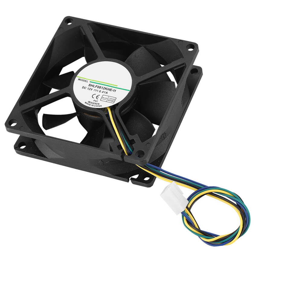 Shlf0812khe-11 Dc12v 0.41A 8Cm 4Pin Pwm Temperature Control Chassis Cooling Fan Cooler 8421324693136