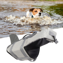 Robuste Canvas-Hundeschwimmweste - Hai-Stil, Sicherheit und wasserdicht S