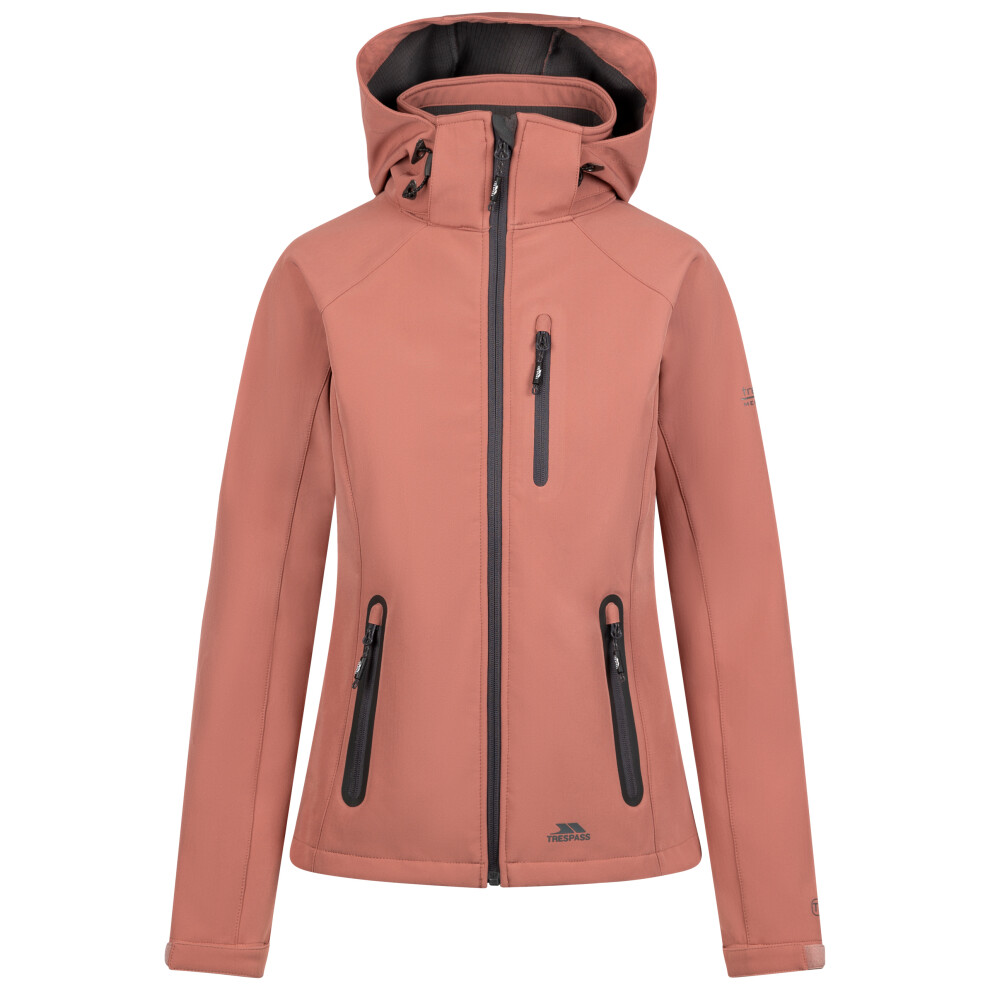 (16, Clay) Trespass Womens Softshell Jacket - Bela II