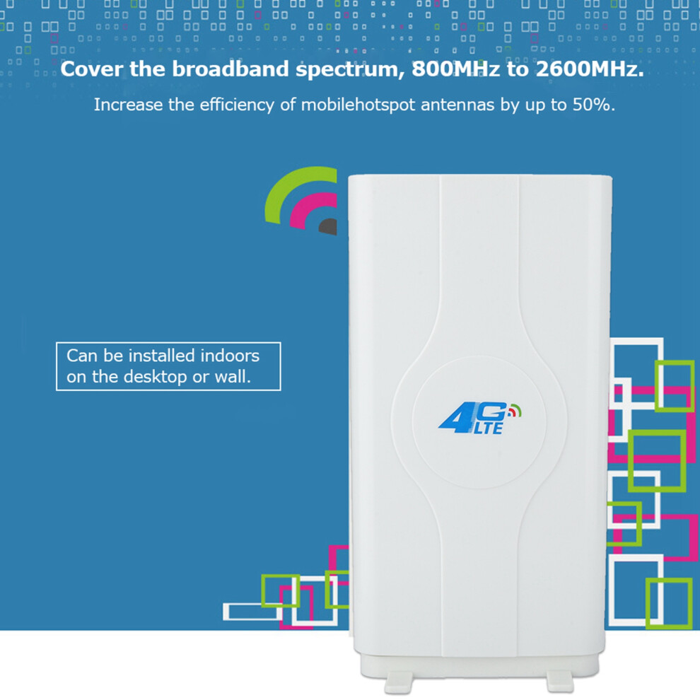 Blazing Fast Indoor 4G Lte 88Dbi High Gain Plate Antenna 800Mhz To 2600Mhz Sma 8741324696310