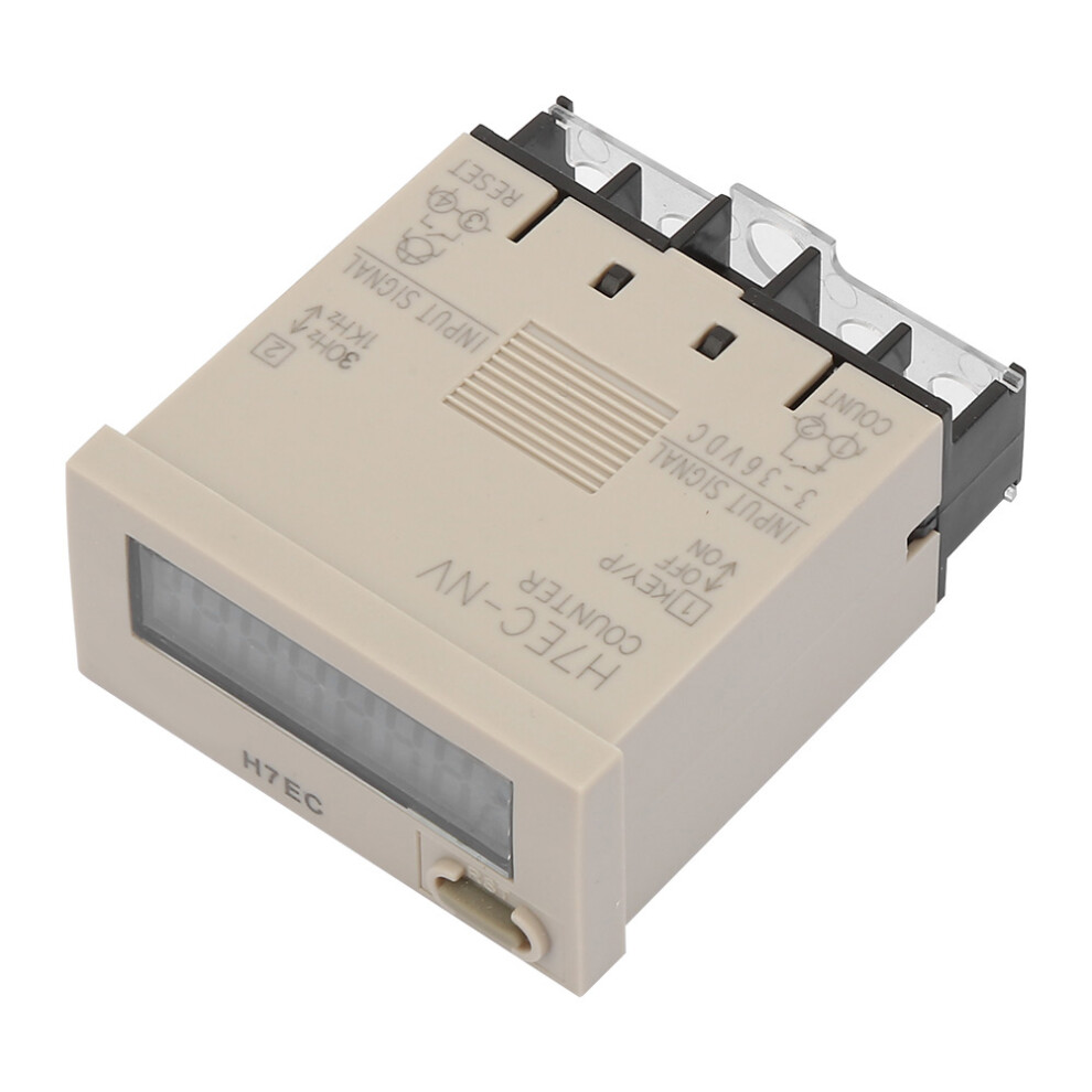 H7ec Nv Dc 3-36V Digital Electrical Counter Totalizer With 8-Digit Lcd Display 8291324700307