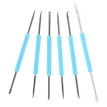 6pcs Double Headed Soldering Aid Tool Circuit Board Repair Cleaning Auxiliary Assist Tool