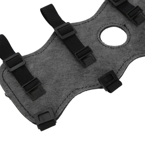 600D Nylon Adjustable Archery Arm Guard Protective Gear for Recurve Shooting Bow (Black) 2