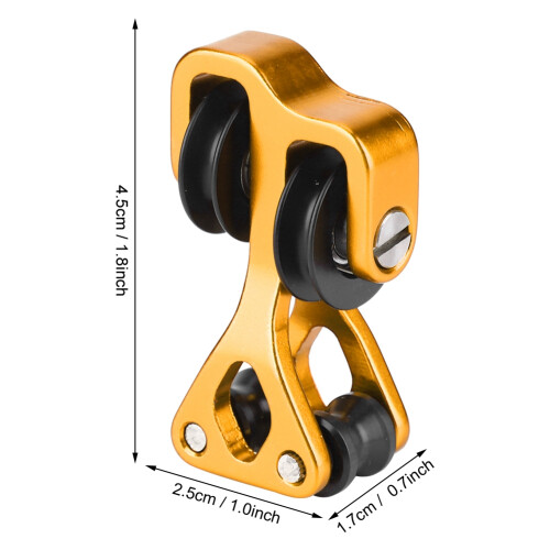 Aluminium Alloy Archery Compound Bow Cable Slide String Splitter Roller Glide Yellow