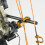 Aluminium Alloy Archery Compound Bow Cable Slide String Splitter Roller Glide Yellow 10