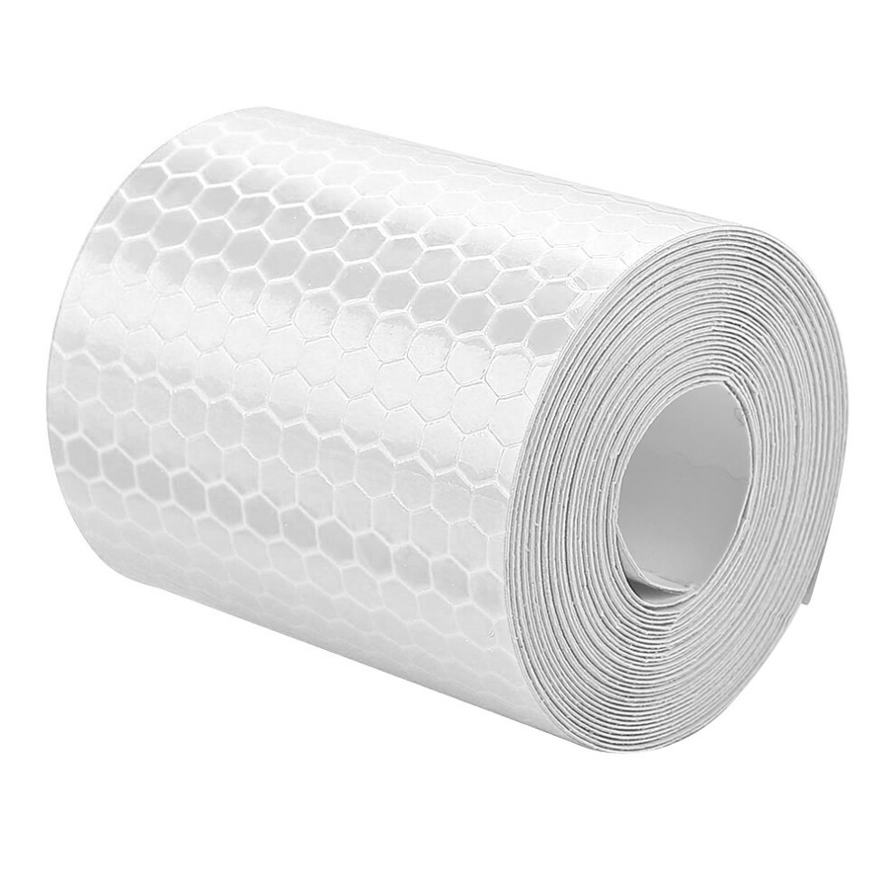 5Cmx3m Safety Adhesive Reflective Tape Roll Sticker For Trailers Cars Bikes Silver 7901324701525