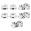 10PCS Fine Thread Hex Hexagonal Nut Flange Nuts Fastener with Pad 15