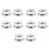 10PCS Fine Thread Hex Hexagonal Nut Flange Nuts Fastener with Pad 13