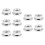 10PCS Fine Thread Hex Hexagonal Nut Flange Nuts Fastener with Pad 1