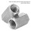 10pcs M8 Long Rod Nut Hex Hexagonal Sleeve Nut Standoff Threaded Fasteners (M8*20) 6