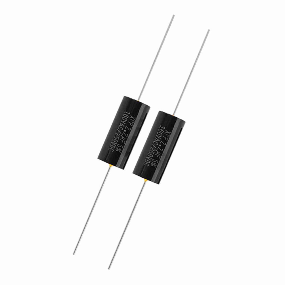 2Pcs Capacitor Frequency Divider Capacitance Audio Speaker Capacitor (2.2Uf) 3461324705472