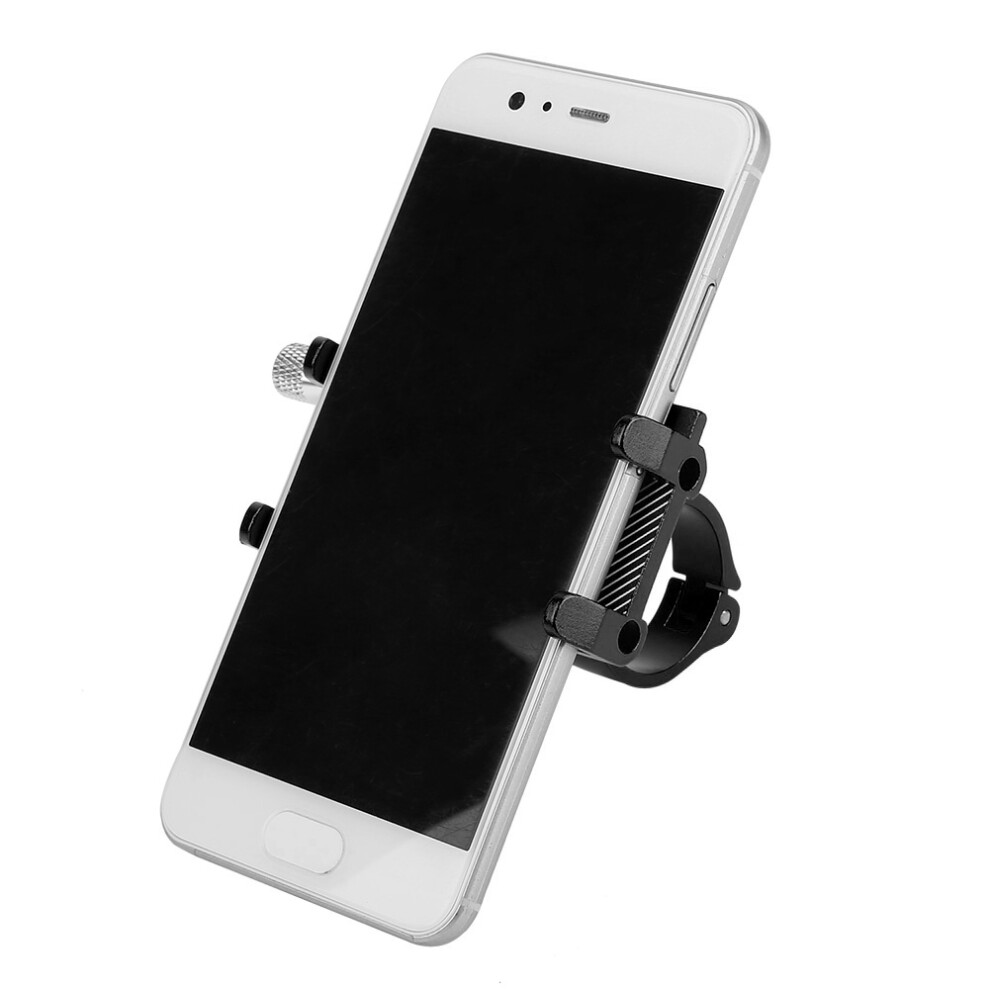 Aluminum Alloy Adjustable Bike Handlebar Phone Clip Bicycle Smartphone Mount Holder Stand Black 9321324705657