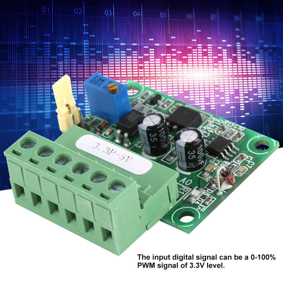 3.3V Pwm Signal To 0-5V Voltage Converter D/A Digital-Analog Plc Module 8791324706519