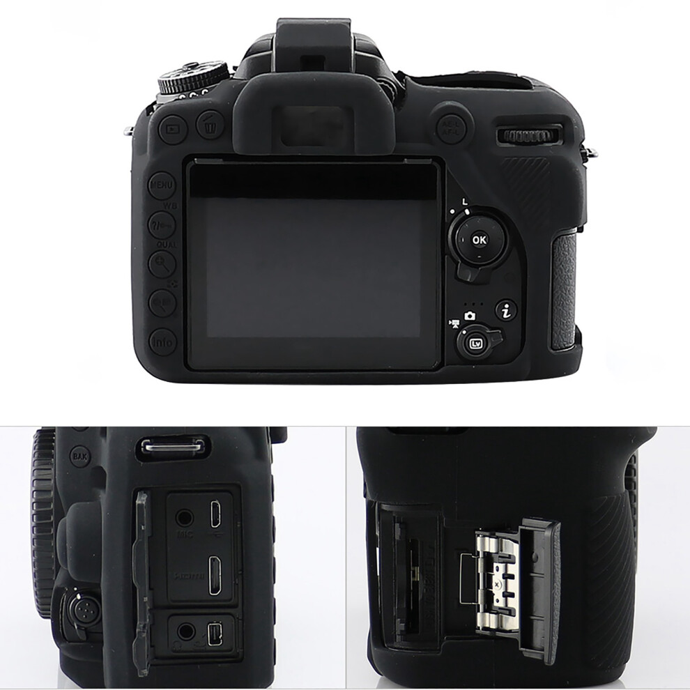 For Nikon D7500 Camera Case Cover Soft Silicone Cover Protective Black-image-OPC-PHWYYY2-NEW