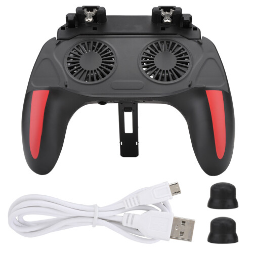 Mobile Phone Game Controller with Dual Cooling Fans Heat Dissipation Gamepad Power Handle 1