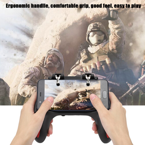 Mobile Phone Game Controller with Dual Cooling Fans Heat Dissipation Gamepad Power Handle 2