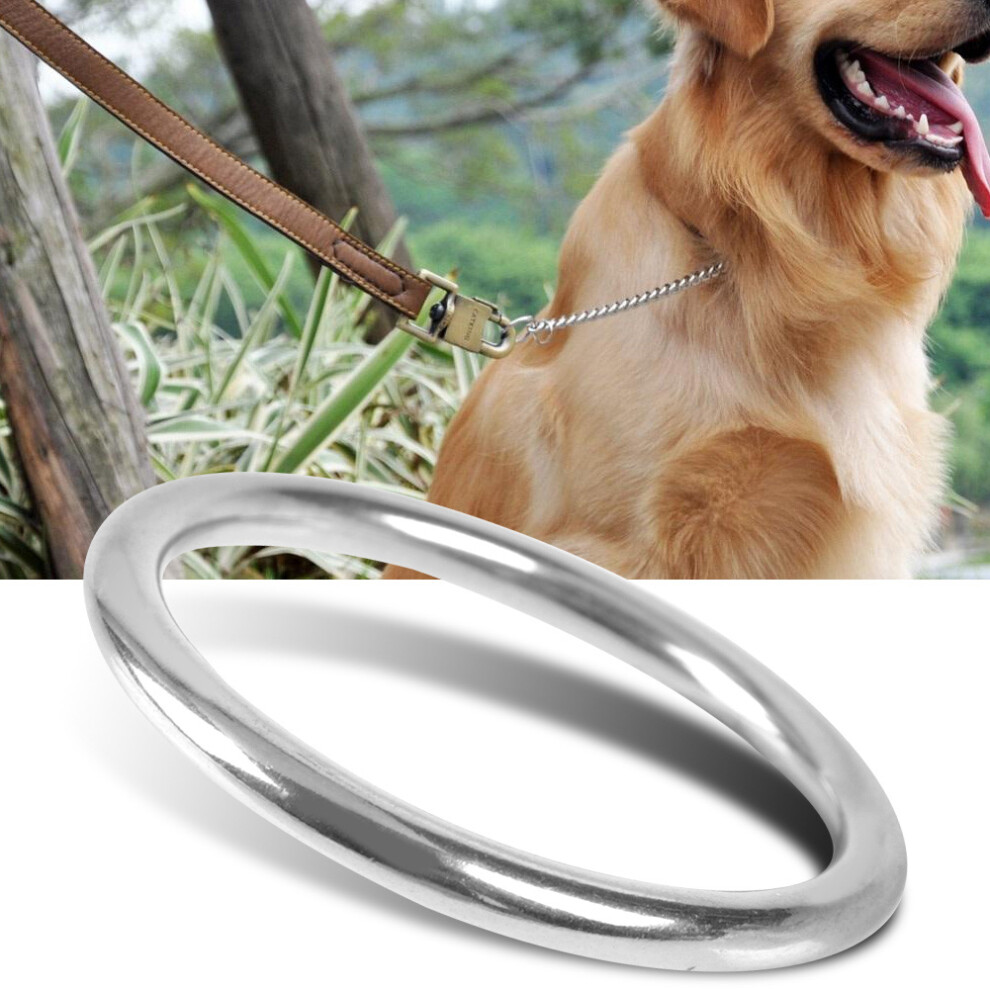 304 Stainless Steel Boat Marine Welded Ring O Round Ring Polished Circle 6*45Mm 6941324709283