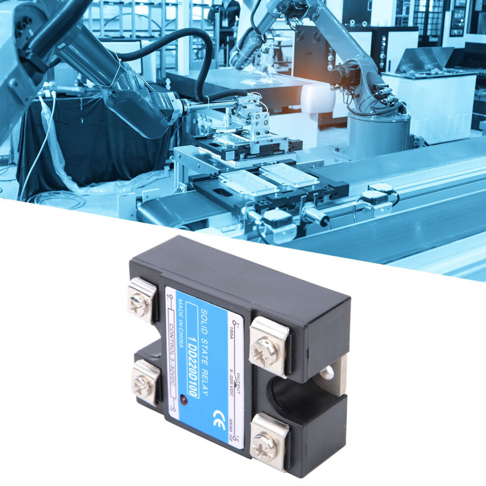 Solid State Relay Dc Dc Ssr Input 3-32Vdc Load 5-220Vdc Control Relay(100A ) 7631324709541