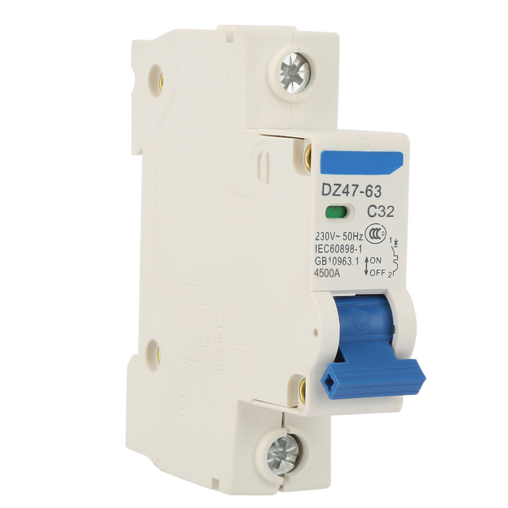 230Vac Dz47â63 1Pole Miniature Circuit Breaker Cutout Switch (32A) 8441324709675